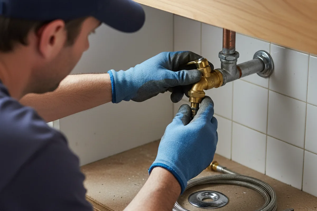 Shutoff valve and fitting work during Faucet and Fixture Repair in Mount Arlington
